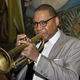 Trumpet player Wynton Marsalis poses for photographers playing a few notes prior to his press conference at the Fine Arts Museum in Mexico City on March 6, 2015. Marsallis will perform in Mexico on March 7 and 8.
Photo by OMAR TORRES/AFP/Getty Images